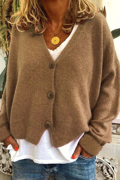 Colorful Patchwork Open Front Women's Cardigan