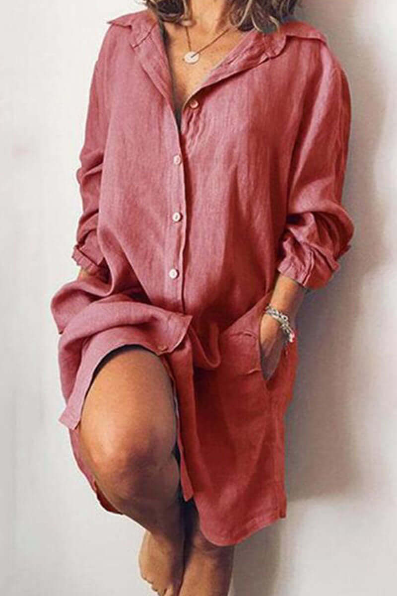 Ladies Classic Fit Shirt Dress