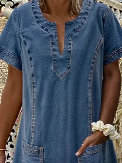 Comfortable Lightweight Blue Dress