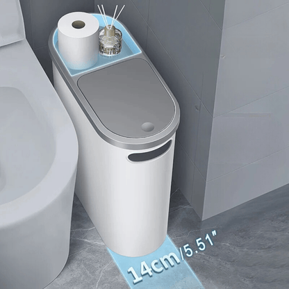 Big 10L Bathroom Trash Can with Compact Design