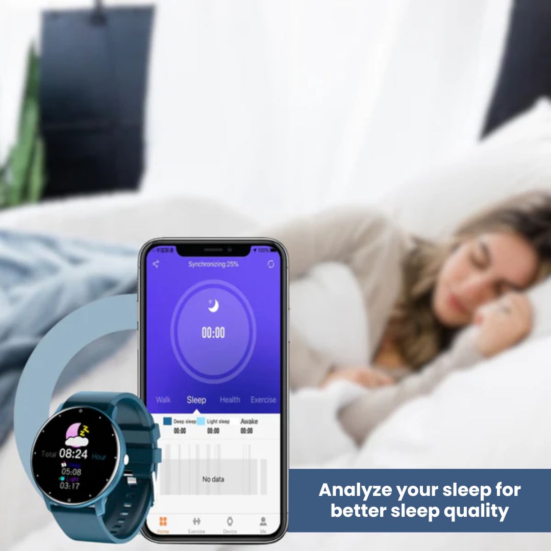 Advanced Fitness Tracker Watch with Blood Pressure Monitor