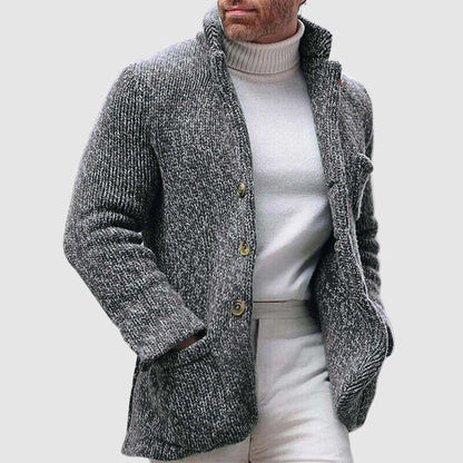 Thick Warm Crew Neck Cardigan Sweater