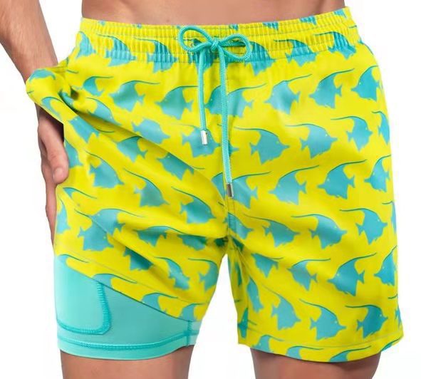 Men's Water Shorts Fast Dry Beachwear Athletic Trunks