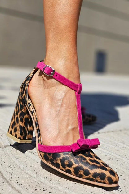 Vibrant Leopard Sandals with Bright Details - Luxivelle