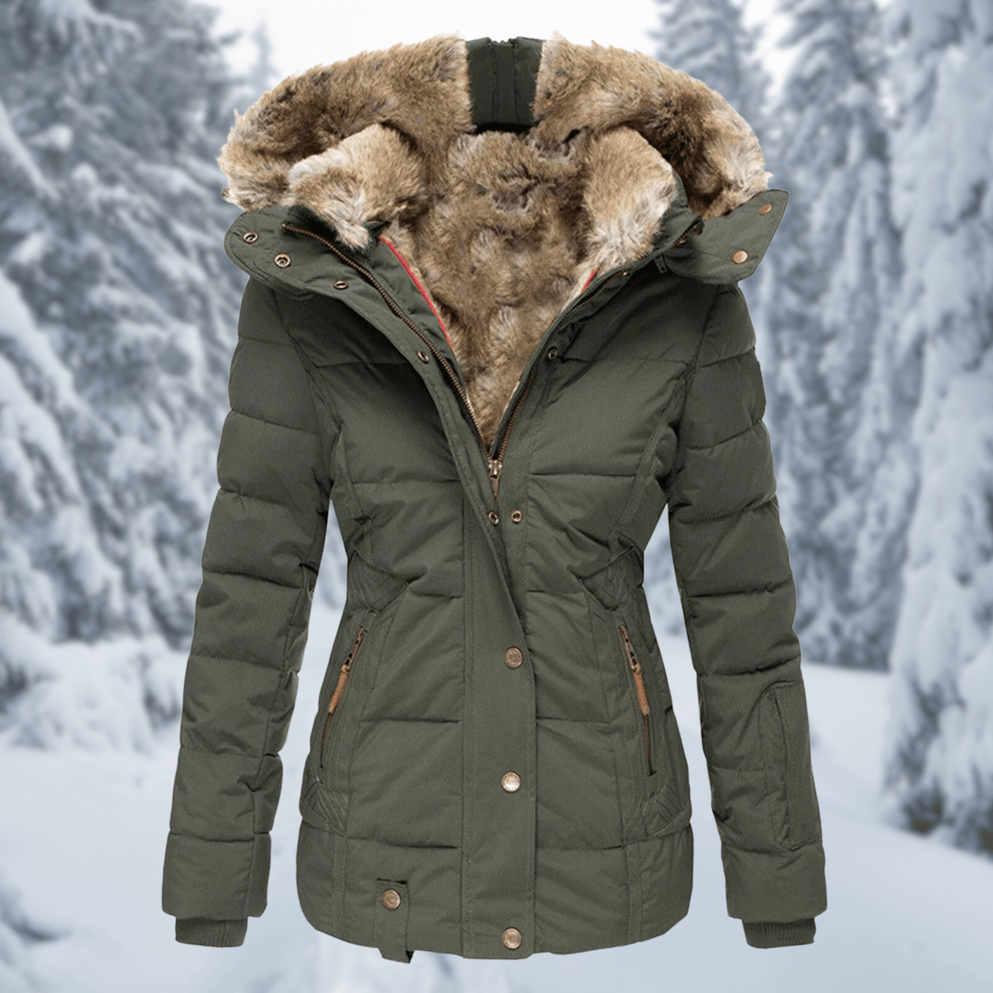 Warm Stylish Parka Coat