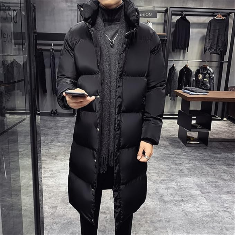 Warm Quilted Puffer Coat for Men