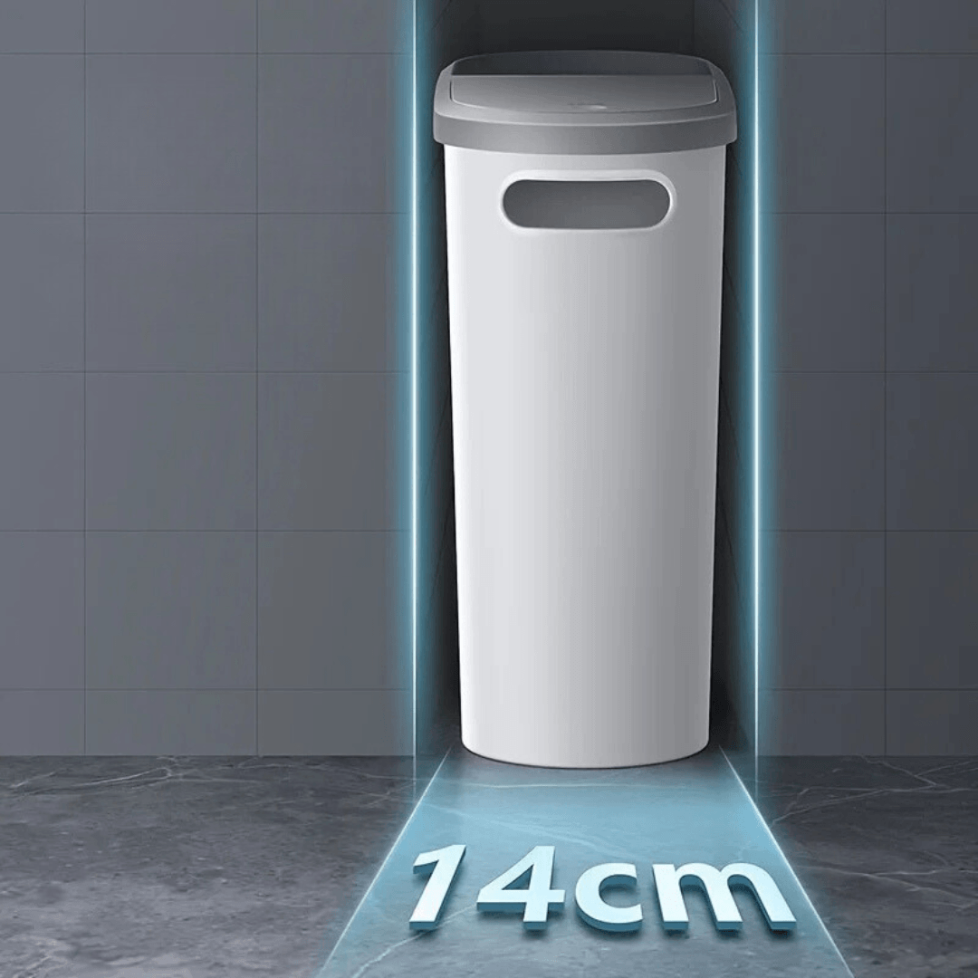 Big 10L Bathroom Trash Can with Compact Design