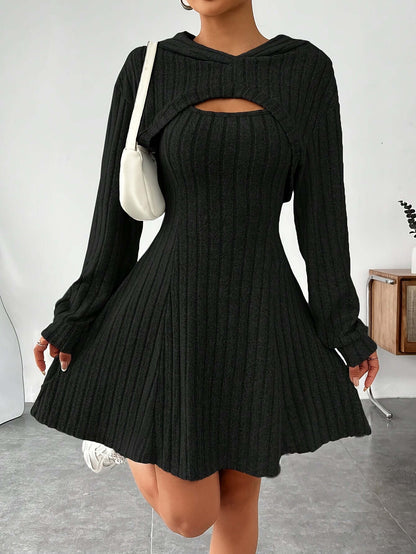Sleeveless Textured Fit Dress
