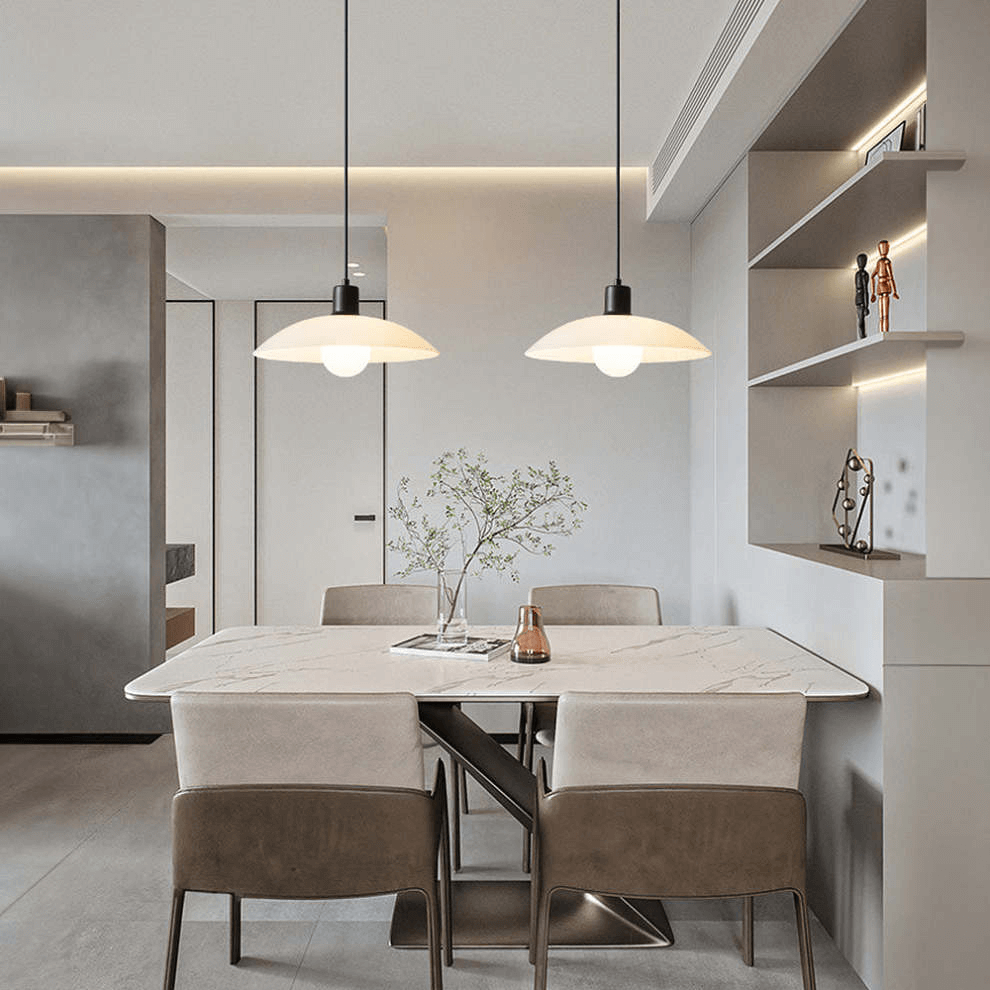 Sleek Clear Glass Hanging Light Fixture