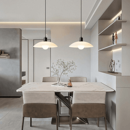 Sleek Clear Glass Hanging Light Fixture