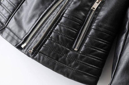 Vintage Style Leather Motorcycle Jacket