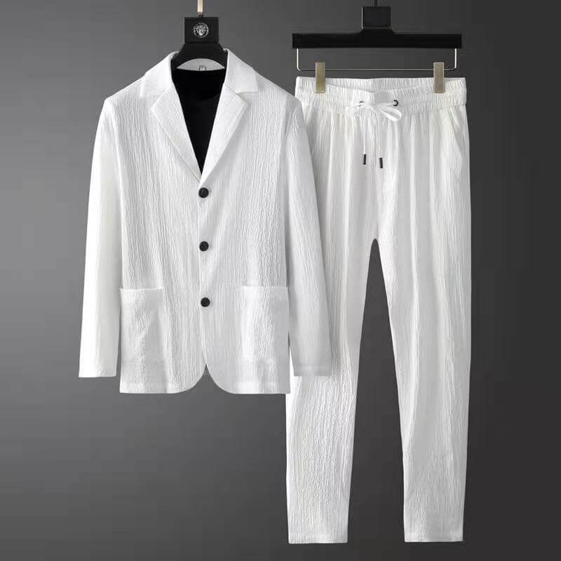 Slim Fit Blazer and Jogger Set for Men - Luxivelle