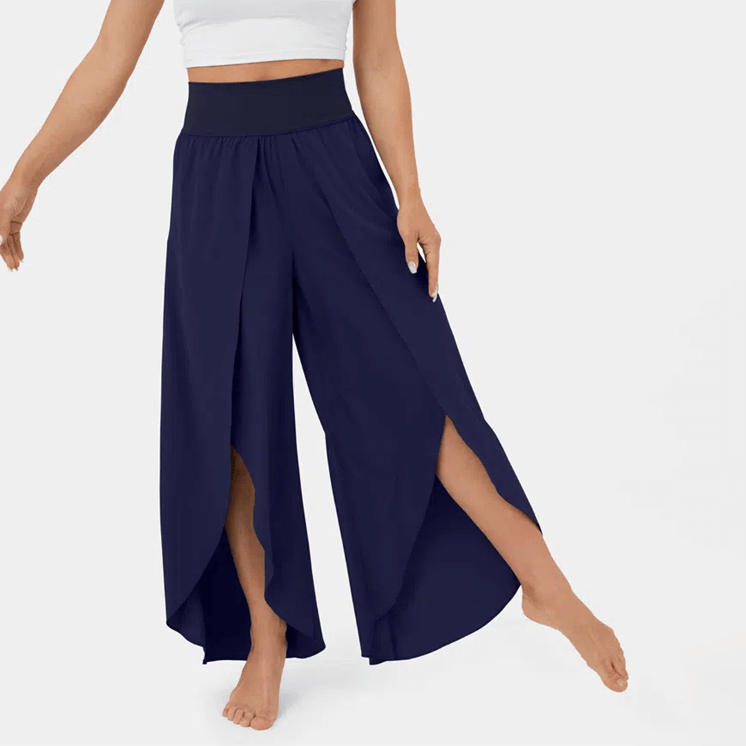 Comfortable High Waist Wide Leg Trousers