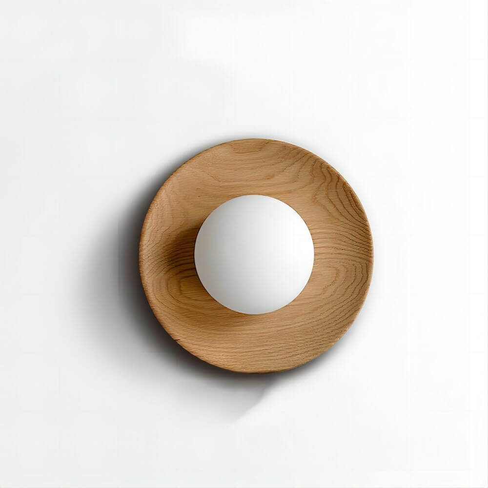 Simple Wooden LED Wall Light