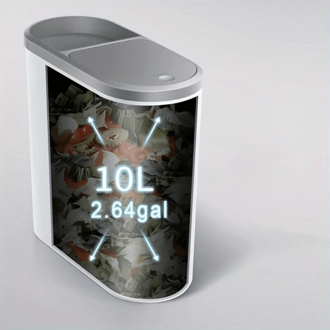 Big 10L Bathroom Trash Can with Compact Design