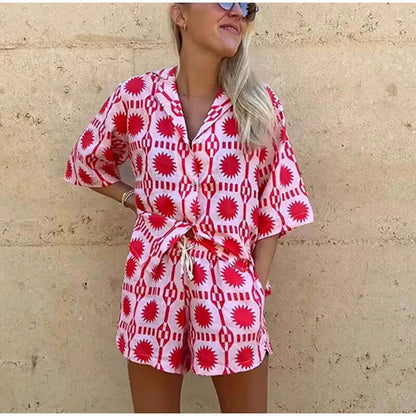 Trendy Graphic Matching Outfit Set