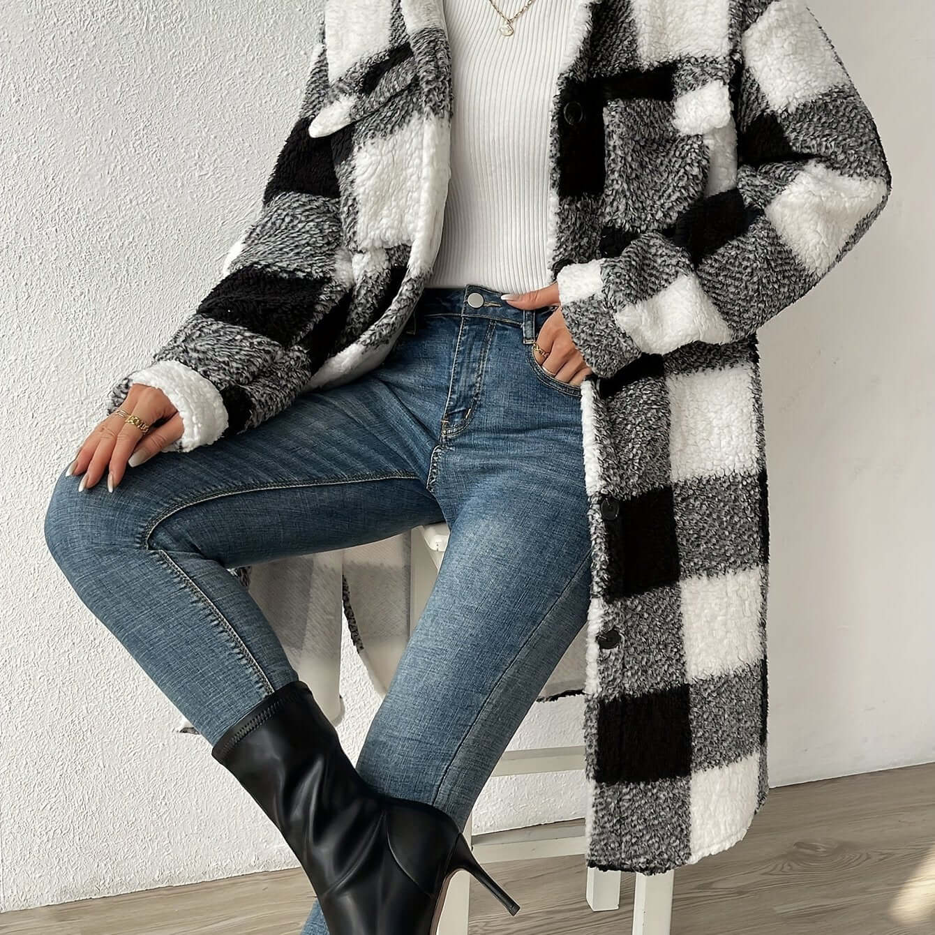Classic Plaid Winter Jacket