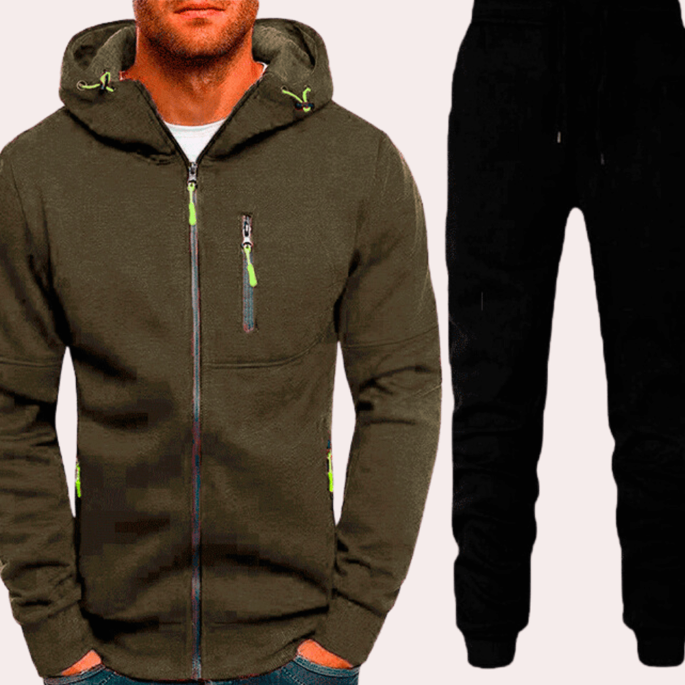 Men's Casual Sweatpants Hoodie Set