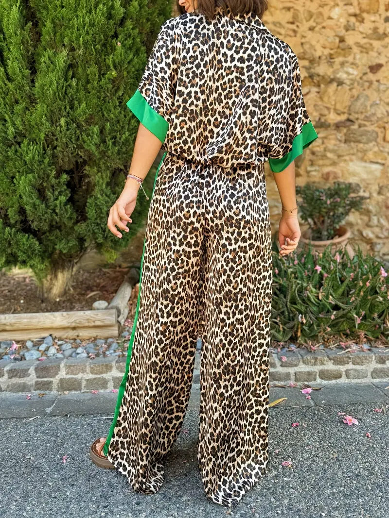 Comfortable Leopard Print Maxi Dress