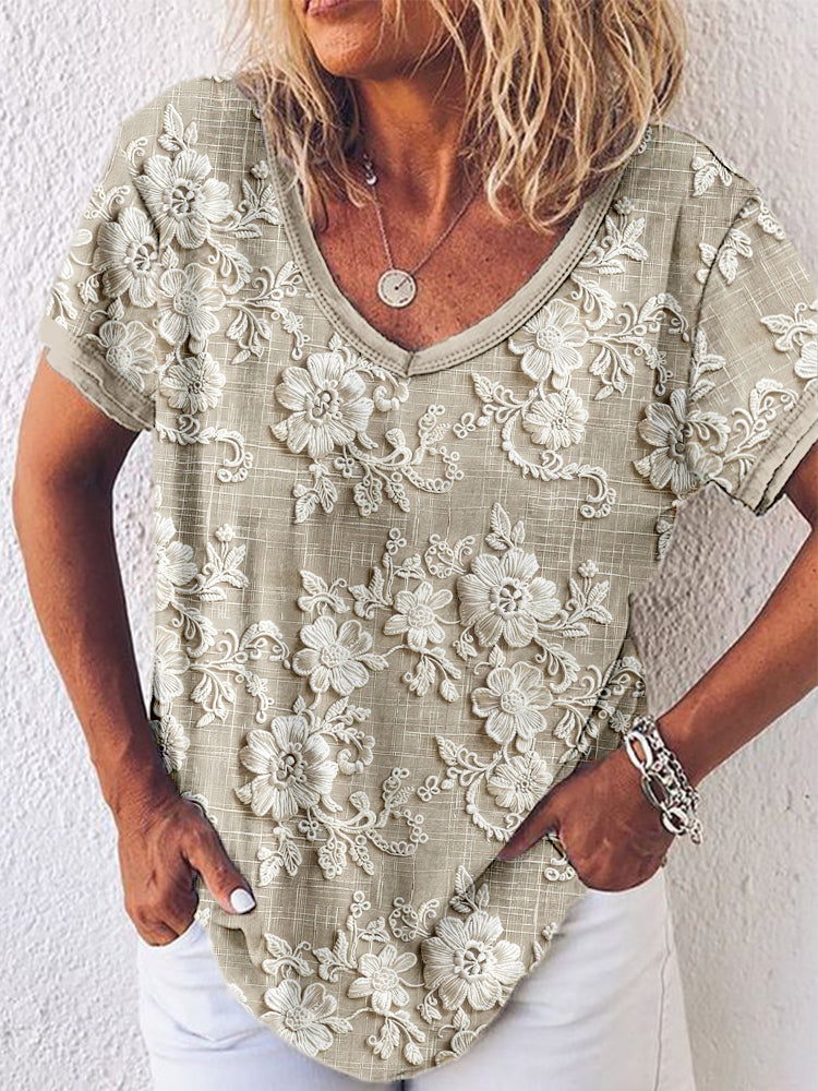 Elegant Blossom Women's Blouse - Luxivelle