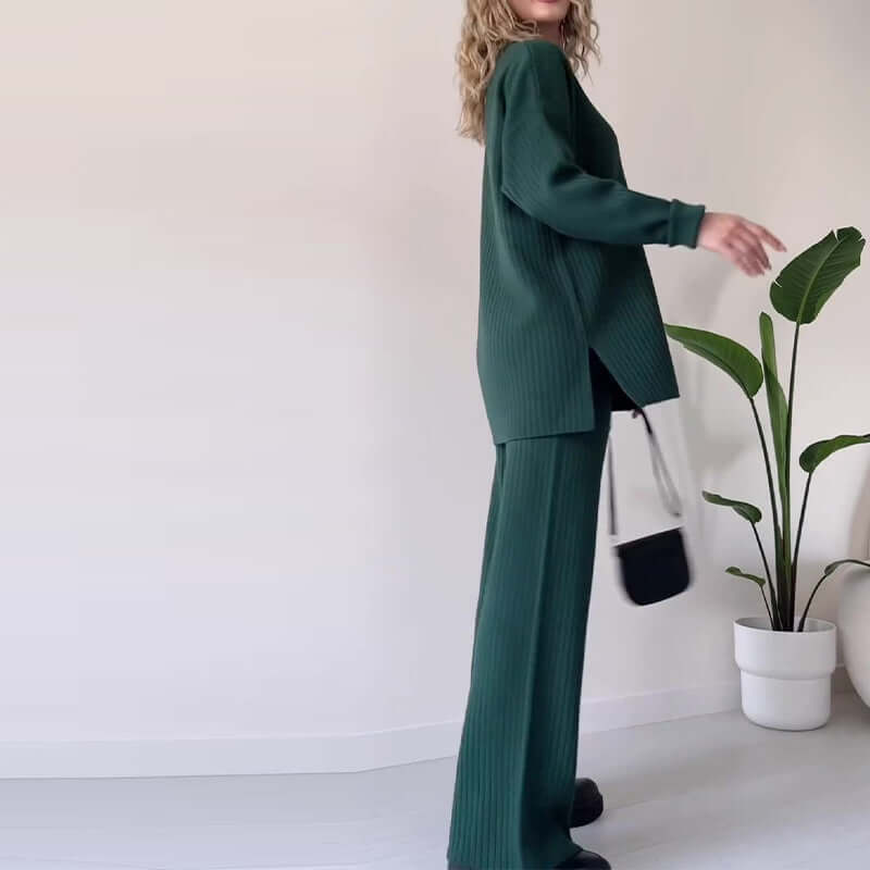 Cozy Women's Knit Sweat Suit
