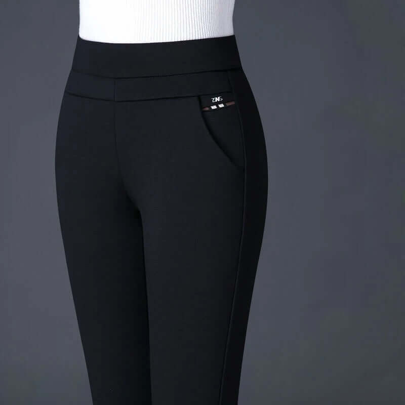 Comfortable High Waisted Straight Leg Women's Pants - Luxivelle