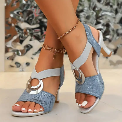Elegant High Heel Summer Sandal