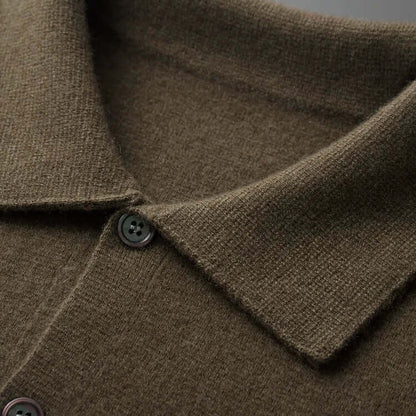 Soft Men's Wool Cardigan Sweater