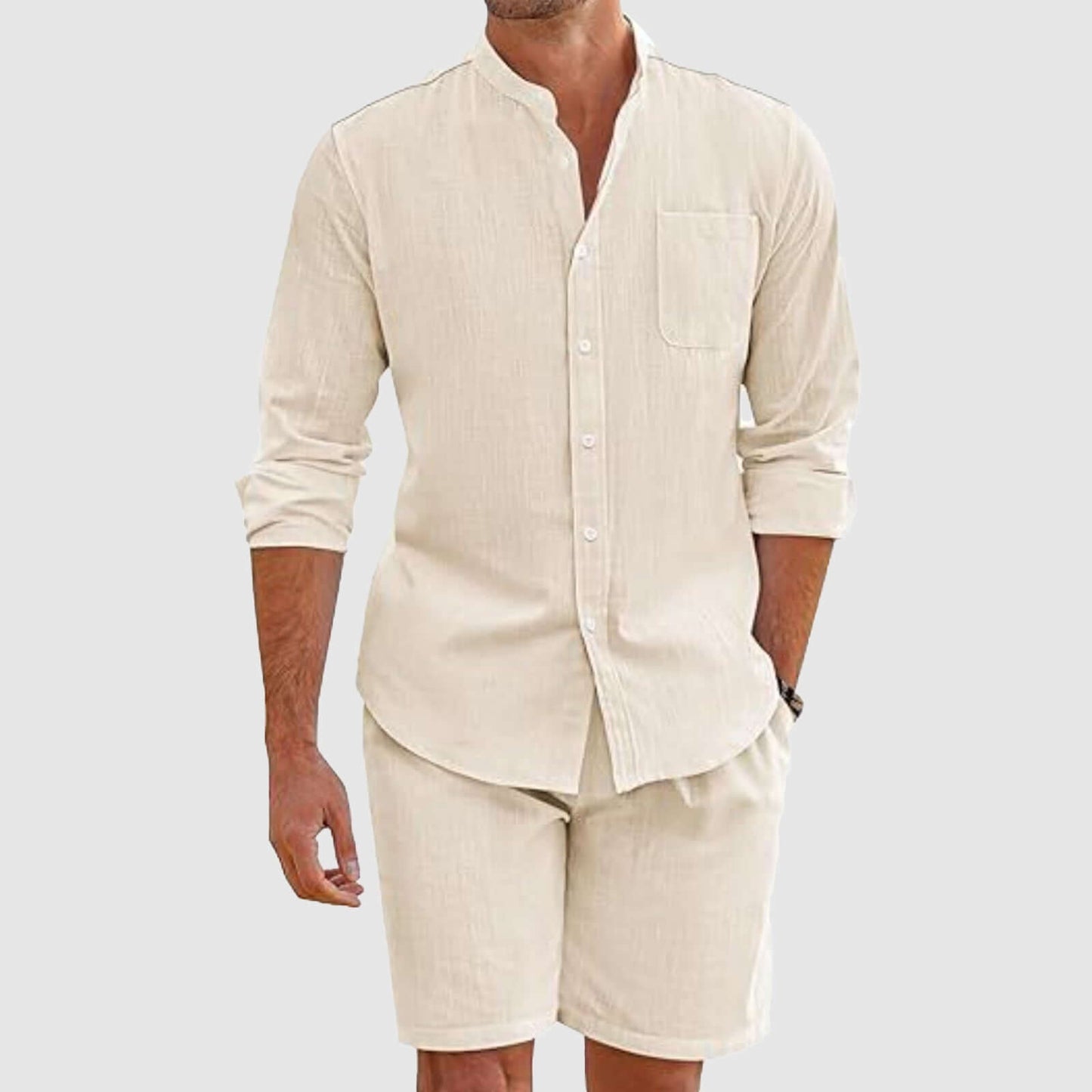 Comfortable Summer Shorts Shirt Combo Set