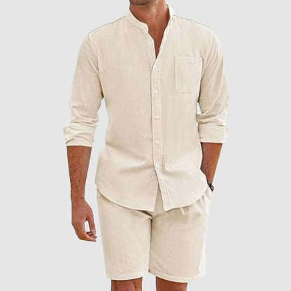 Comfortable Summer Shorts Shirt Combo Set