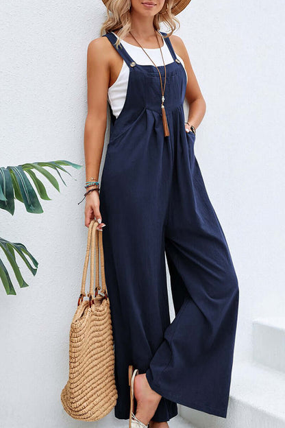 Comfortable V Neck Halter Jumpsuit for Women - Luxivelle