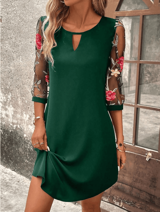 Beautiful Casual Flower Dress - Luxivelle