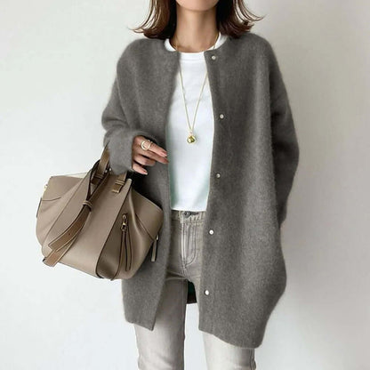 Cozy Ladies Button Front Sweater