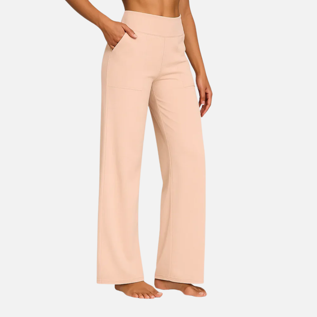 Rebecca | Women's High Waisted Wide-Leg Pants