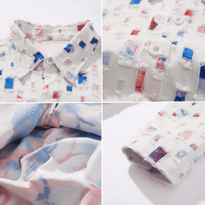 Alessandro | Denim Frayed Shirt