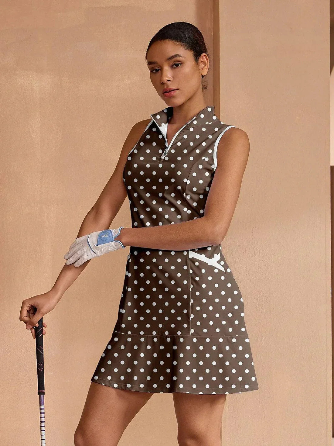 Women's Athletic Ruffle Golf Tennis Dress - Luxivelle