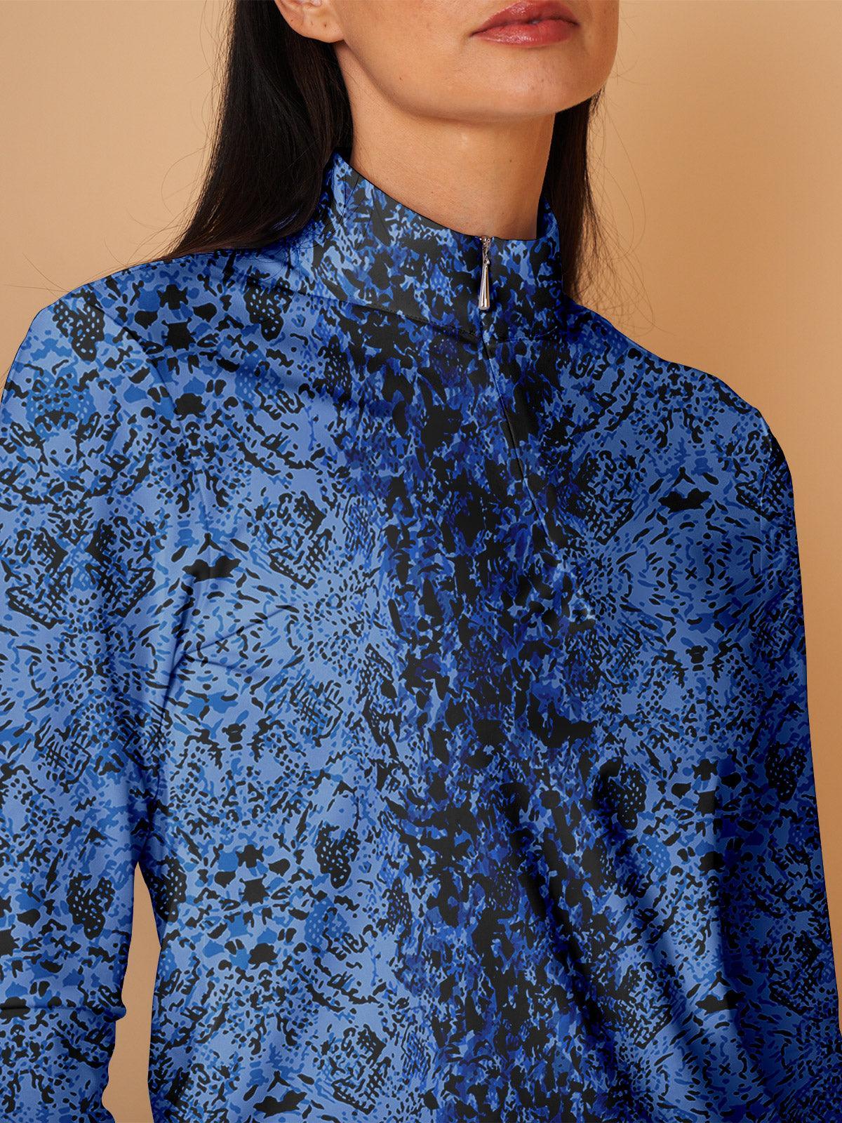 Outdoor Sport Quarter Zip Golf Shirt UPF 50 Protection