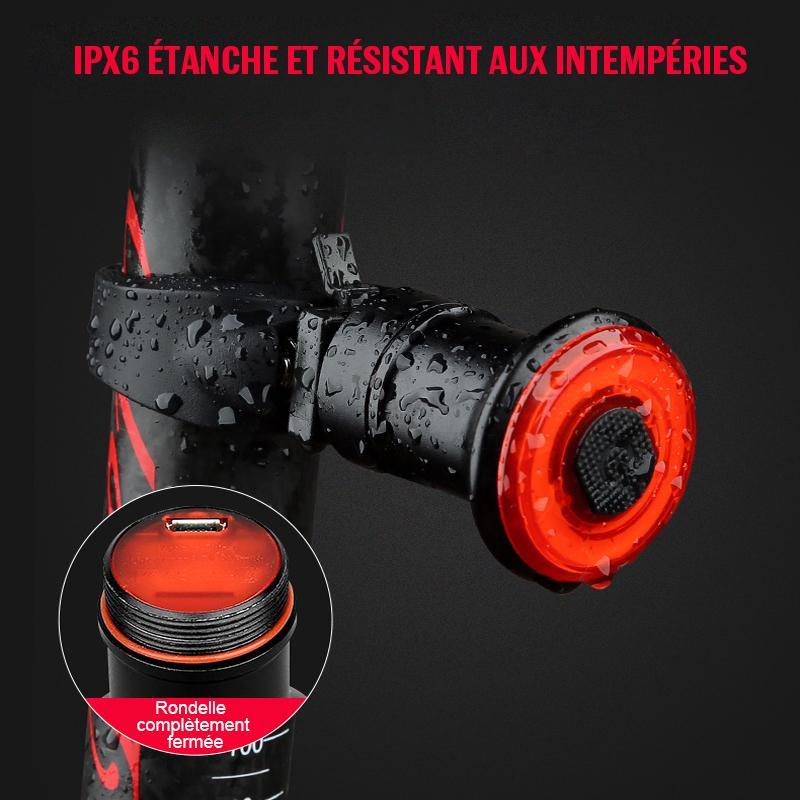 Bright LED Bicycle Rear Light with Rechargeable Battery