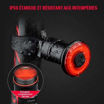 Bright LED Bicycle Rear Light with Rechargeable Battery