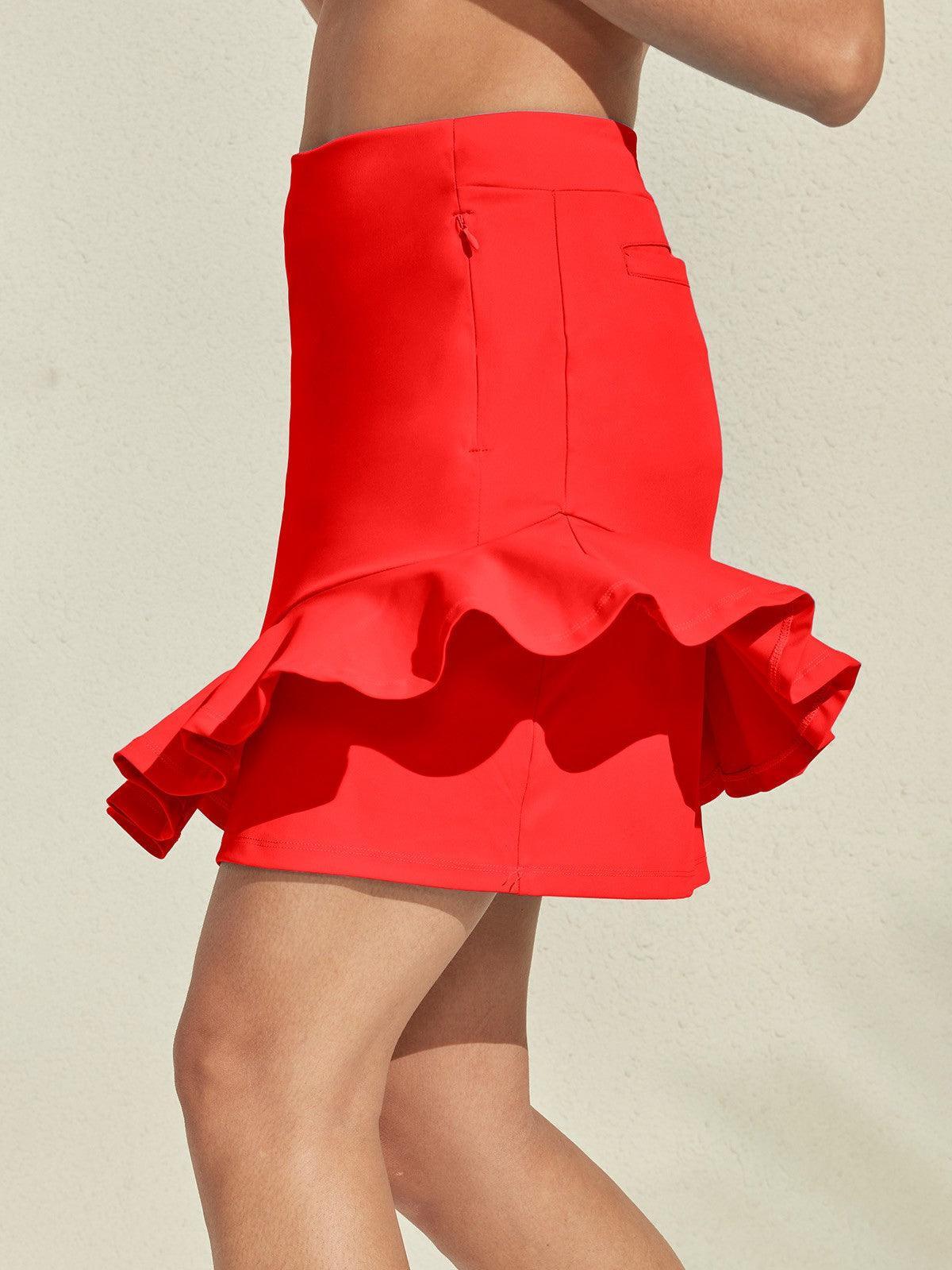Classic Floral 19 Inch Sun Skort UPF 50+