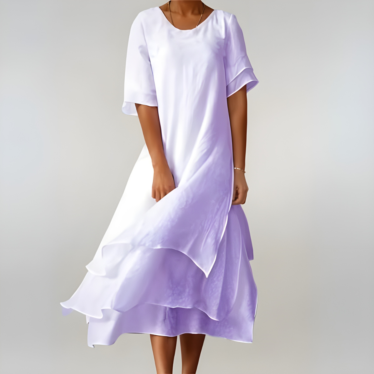 Chic and Comfortable Cotton Long Dress