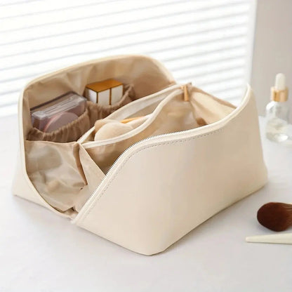 Premium Travel Makeup Case - Compact Cosmetic Organizer - Luxivelle