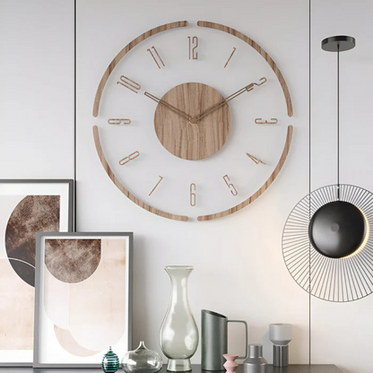 Stylish Wooden Wall Clock For Home Decoration