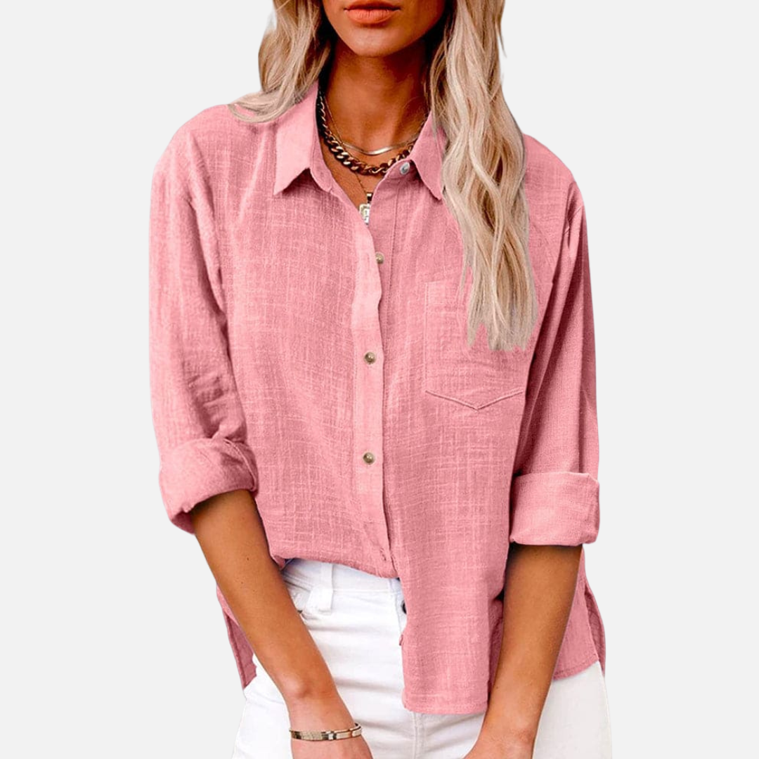 Margot | Women's Button-Down Linen Shirt