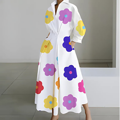 Elegant Long Sleeve Maxi Dress