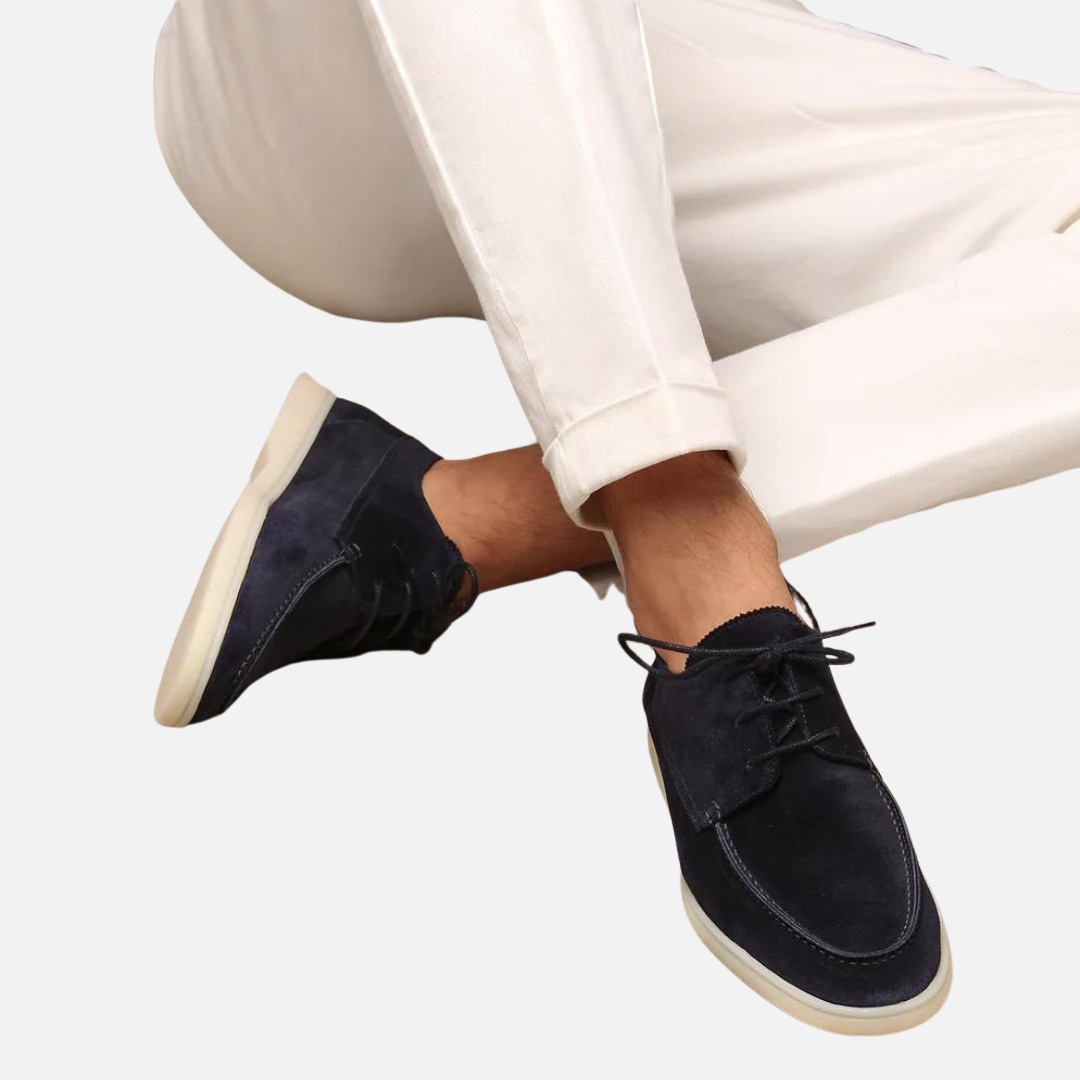 Men's Suede Loafers - Casual Boat Shoes