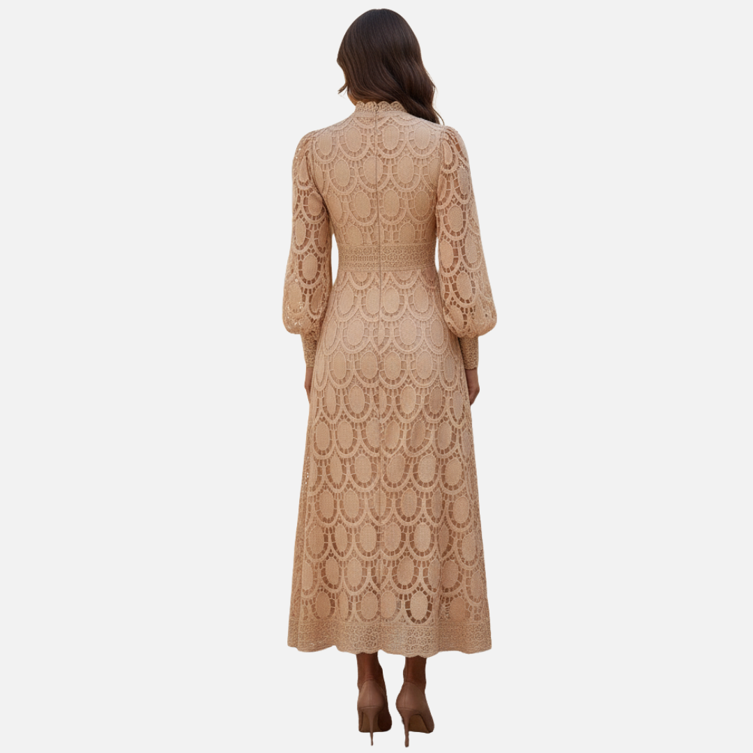 Women Elegant Midi Dress Breathable