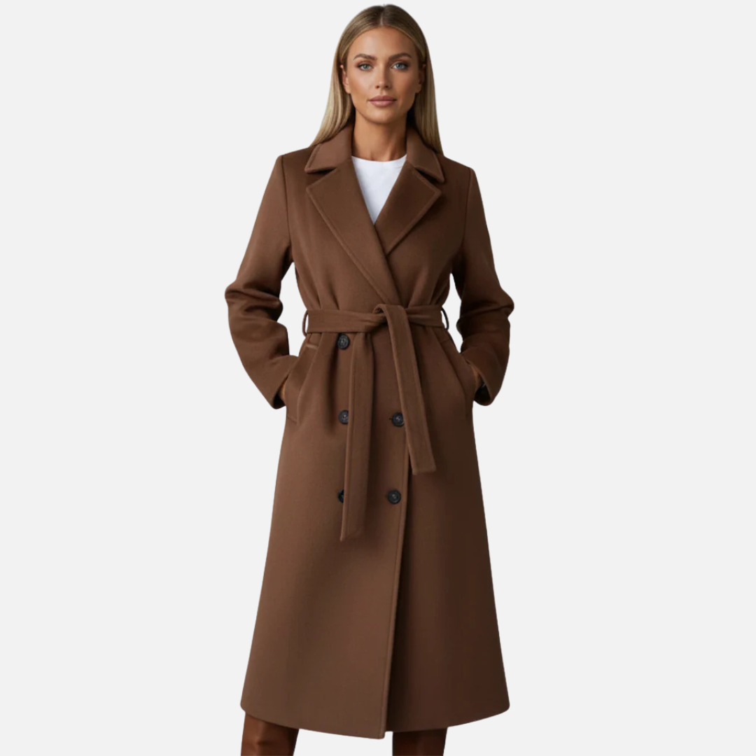 Women’s Long Belted Jacket Trench Coat