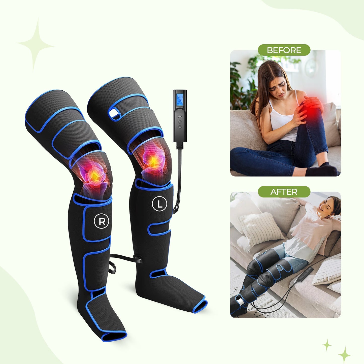 Comfort Leg Compression Massager Set