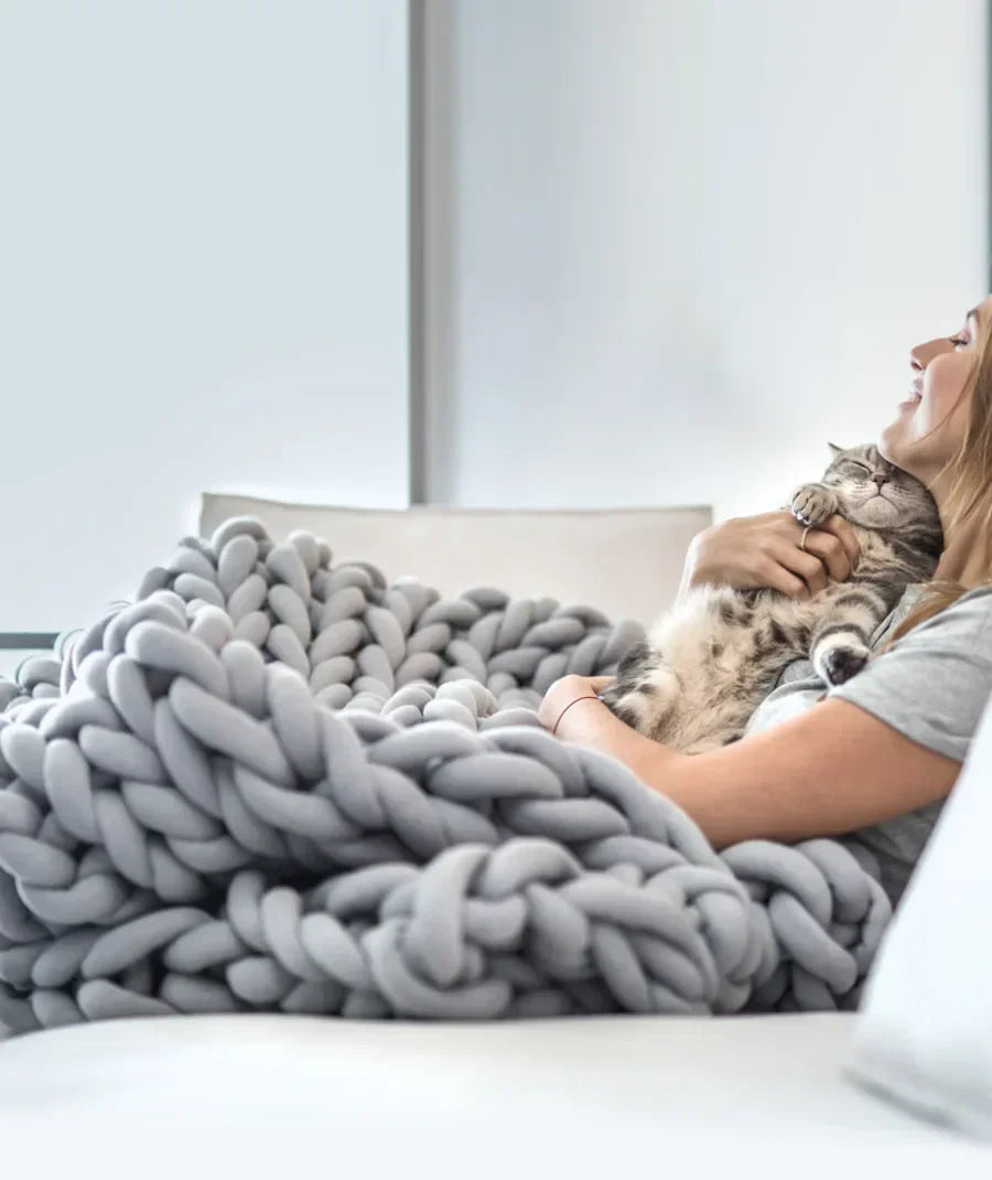 Plush Heavy Knit Soft Blanket